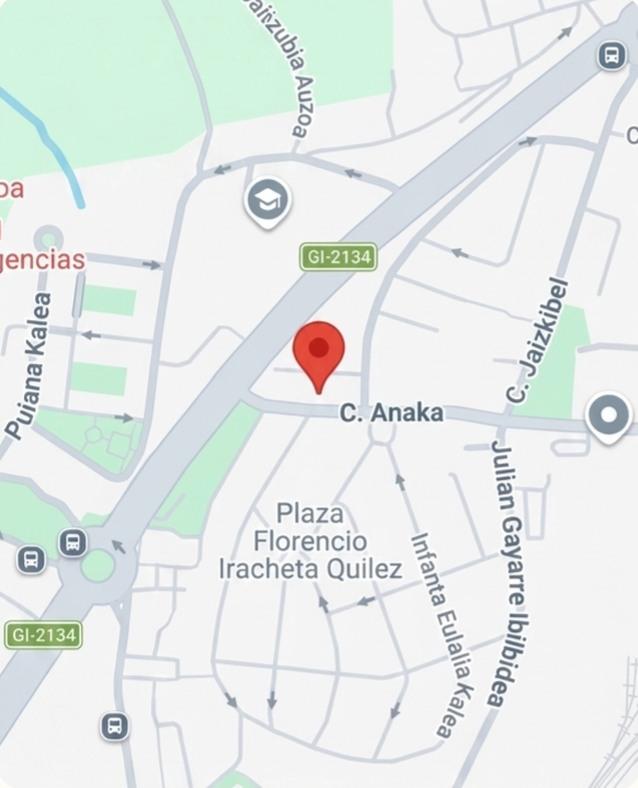 Mapa de Mi Tijera y Tu Bigote en Irun